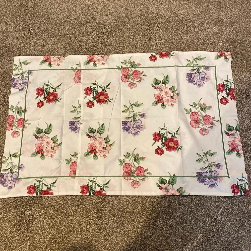 ADRIENNE VITTADINI FIELDCREST Sham King Floral Botanical 40x25 Vintage